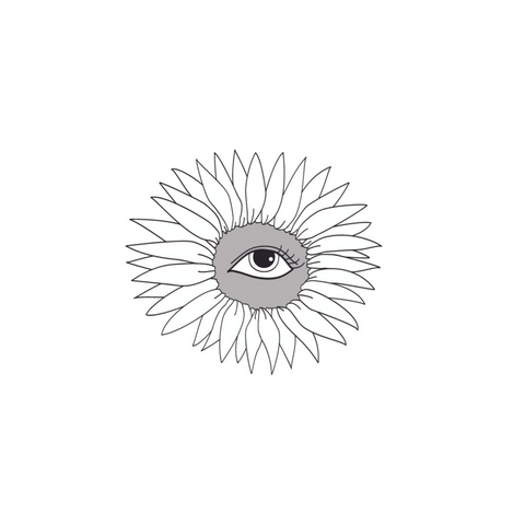 Sunflower Eye Image Illustration for book Souling 